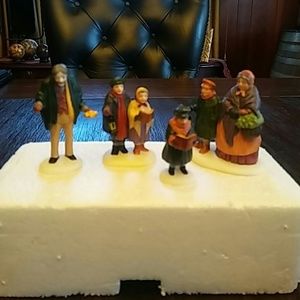 Dept. 56 "Carolers on the Doorstep" Figurines (4)